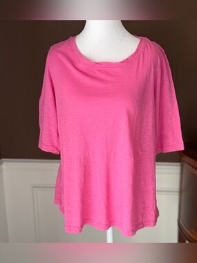 Michael Stars Duo Swing Tee Cotton Slub Azalea size Small NWT MSRP $88